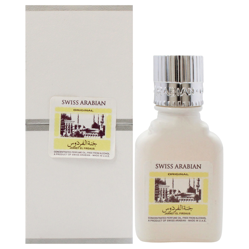 Jannet EL Firdaus White by Swiss Arabian for Unisex - 0.3 oz Parfum Oil